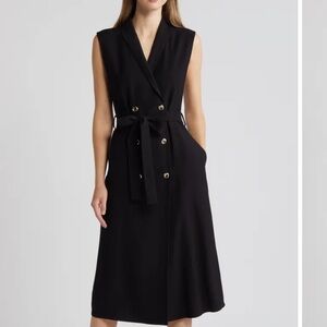 Maggy London Double Breasted Midi Blazer Dress without belt